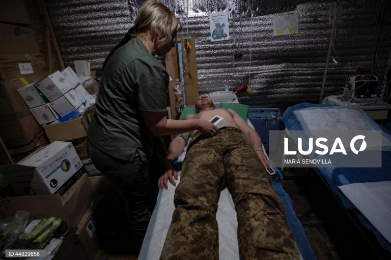 Ponto de estabilização médica da 5.ª Brigada de Assalto Separada da Ucrânia em Bakhmut