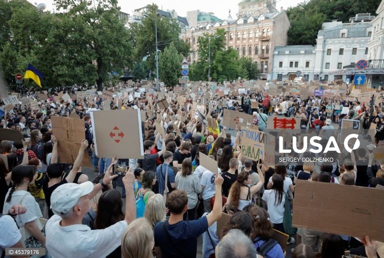 Ucrânia: Protesto em Kiev contra a corrupção em Kiev