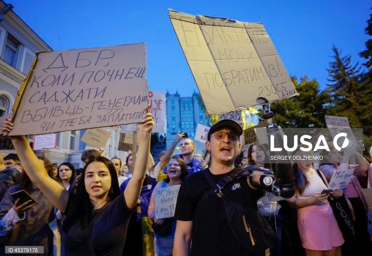 Ucrânia: Protesto em Kiev contra a corrupção em Kiev