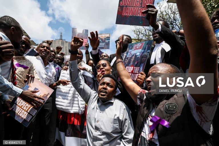 Quénia: Manifestação de advogados em Nairobi