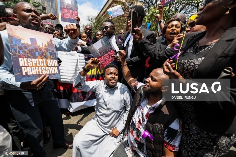 Quénia: Manifestação de advogados em Nairobi