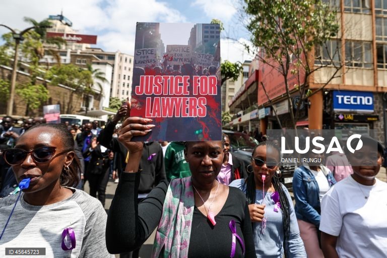 Quénia: Manifestação de advogados em Nairobi