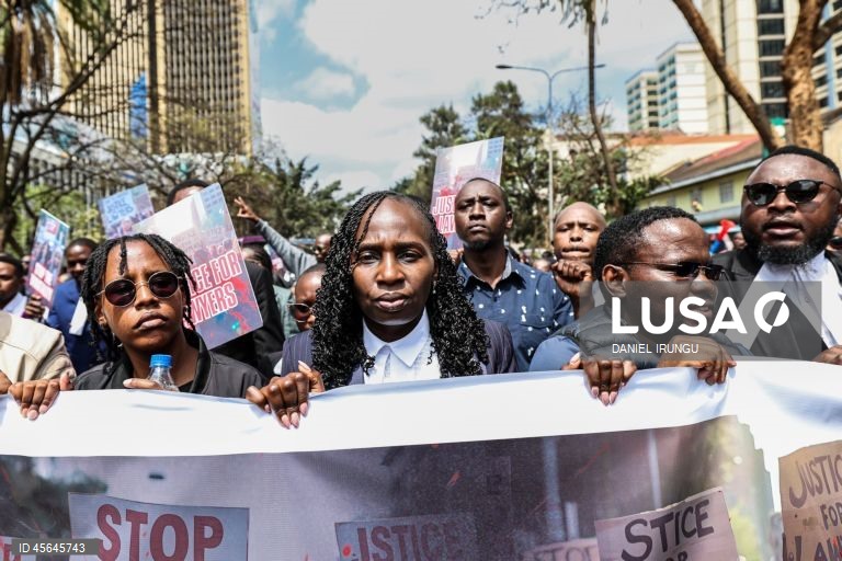 Quénia: Manifestação de advogados em Nairobi