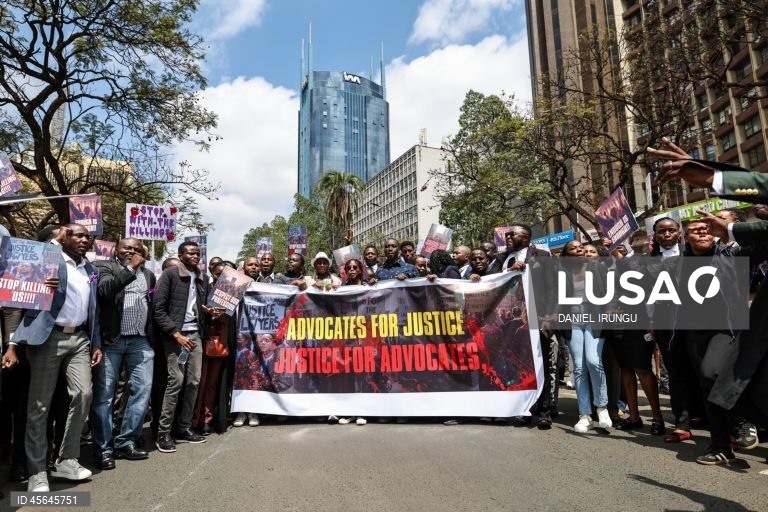 Quénia: Manifestação de advogados em Nairobi