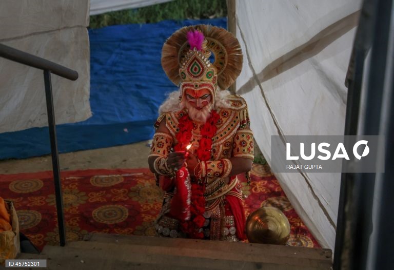 Índia: Apresentação de Ramleela em Nova Deli