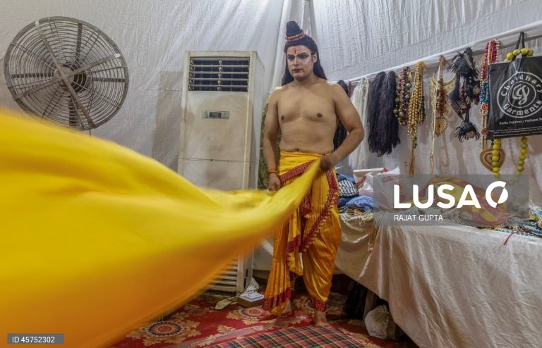 Índia: Apresentação de Ramleela em Nova Deli
