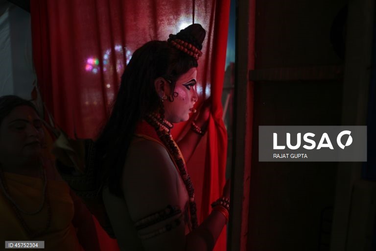 Índia: Apresentação de Ramleela em Nova Deli