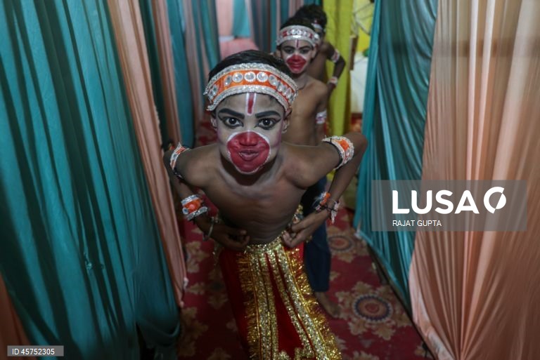 Índia: Apresentação de Ramleela em Nova Deli