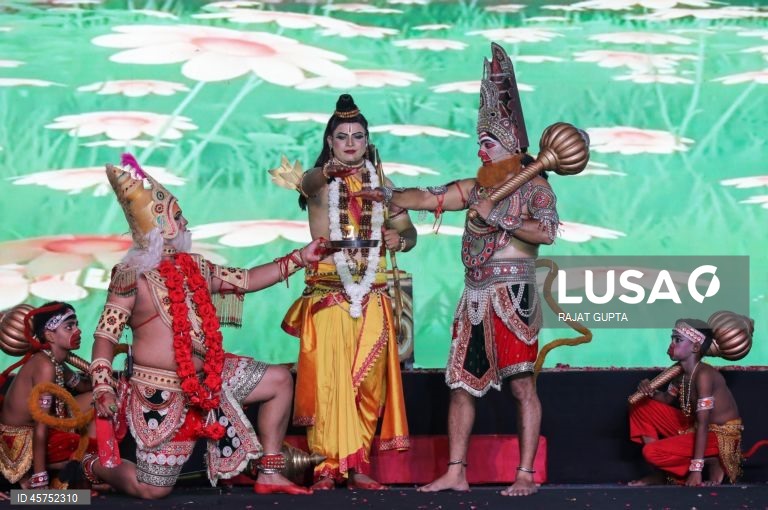Índia: Apresentação de Ramleela em Nova Deli