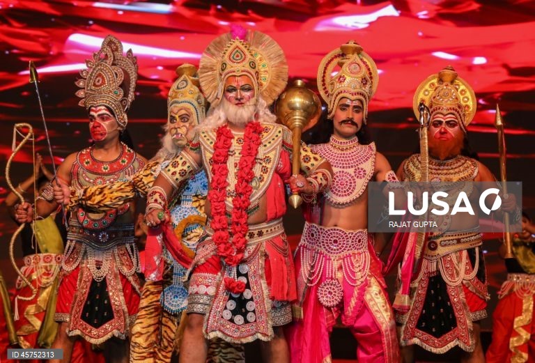 Índia: Apresentação de Ramleela em Nova Deli