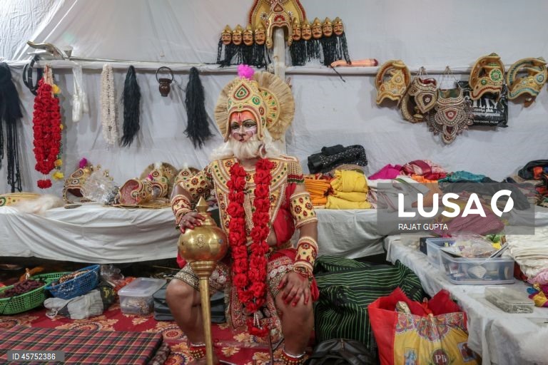 Índia: Apresentação de Ramleela em Nova Deli