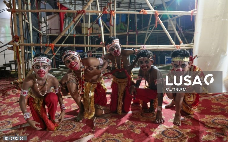 Índia: Apresentação de Ramleela em Nova Deli