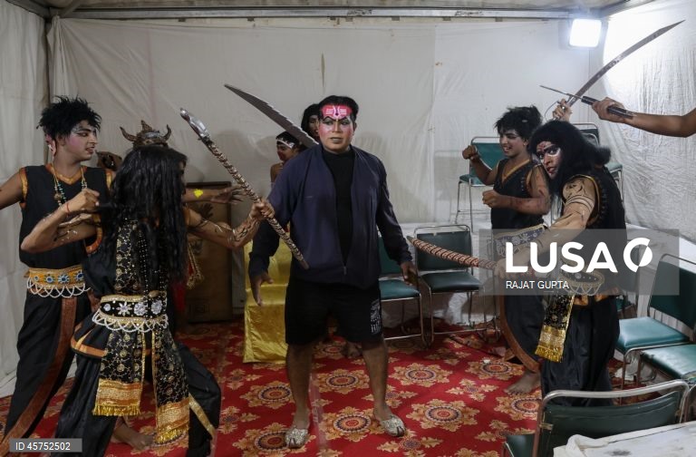 Índia: Apresentação de Ramleela em Nova Deli