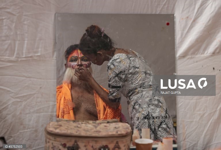 Índia: Apresentação de Ramleela em Nova Deli