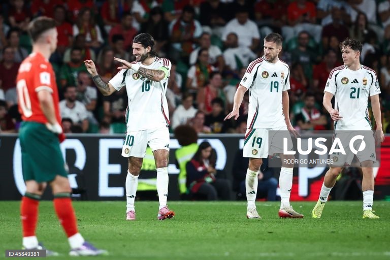 Portugal empatou 2-2 com a Hungria, na quarta jornada do Grupo F de qualificação europeia, e adiou a possibilidade de se apurar já hoje para a fase final do Mundial de futebol de 2026.