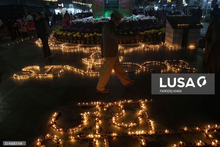 Celebrações do Diwali em Srinagar
