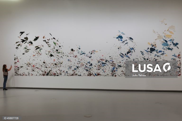 Visita de imprensa à exposição “Notre Feu”, de Isabelle Ferreira que é inaugurada ao público no próximo dia 22 de outubro, no Museu de Arte, Arquitetura e Tecnologia - MAAT Gallery, em Lisboa, 21 de outubro de 2025. JOÃO RELVAS/LUSA