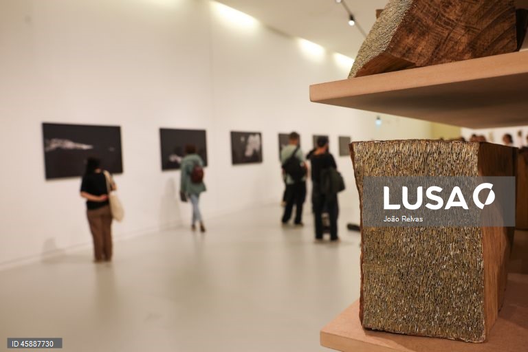 Visita de imprensa à exposição “Notre Feu”, de Isabelle Ferreira que é inaugurada ao público no próximo dia 22 de outubro, no Museu de Arte, Arquitetura e Tecnologia - MAAT Gallery, em Lisboa, 21 de outubro de 2025. JOÃO RELVAS/LUSA