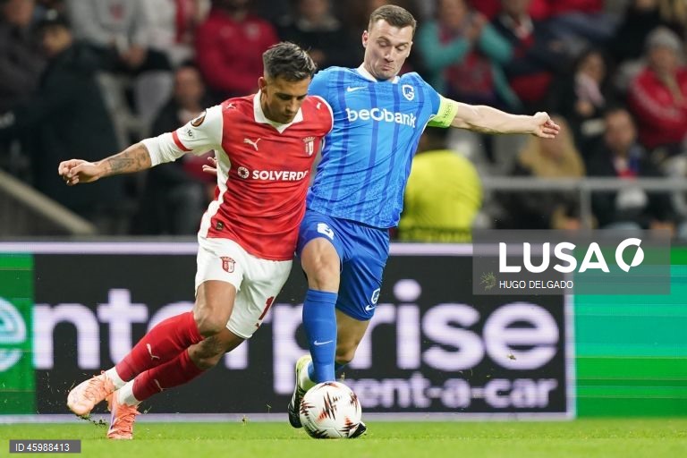 Futebol: Liga Europa - Sporting de Braga vs Genk