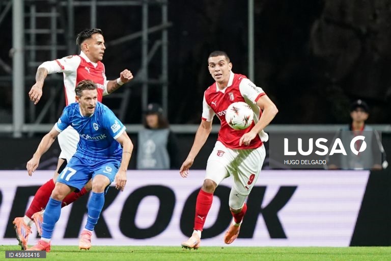 Futebol: Liga Europa - Sporting de Braga vs Genk