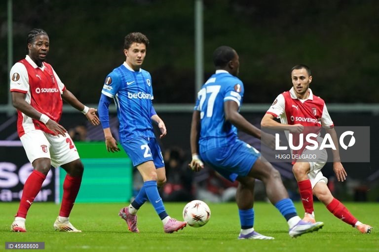 Futebol: Liga Europa - Sporting de Braga vs Genk