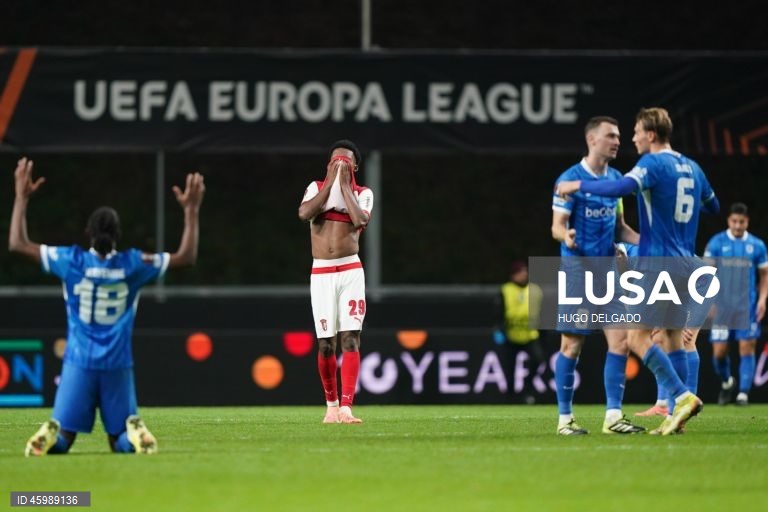 Futebol: Liga Europa - Sporting de Braga vs Genk