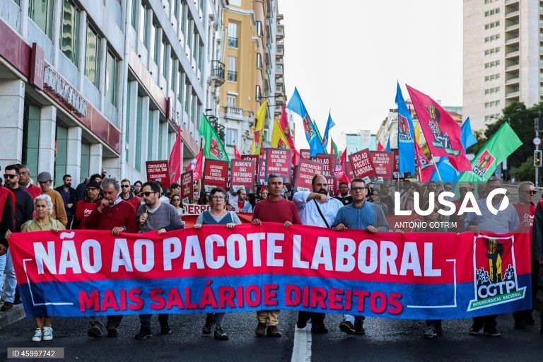 CGTP-IN: Marcha nacional "Contra o Pacote Laboral" 