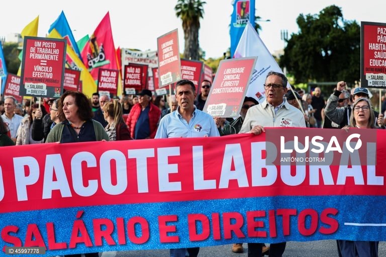 CGTP-IN: Marcha nacional "Contra o Pacote Laboral" 
