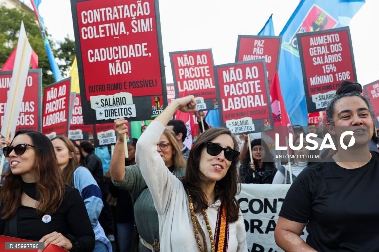CGTP-IN: Marcha nacional "Contra o Pacote Laboral" 