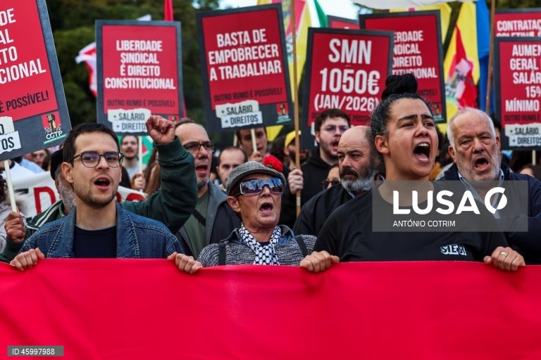 CGTP-IN: Marcha nacional "Contra o Pacote Laboral" 