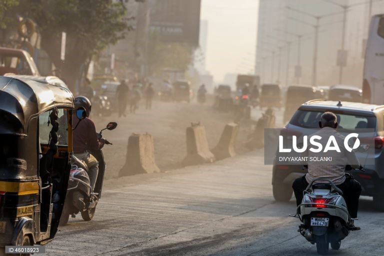 India: Poluição atmosférica em Mumbai