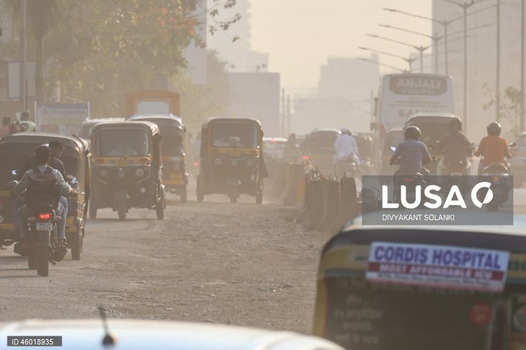 India: Poluição atmosférica em Mumbai