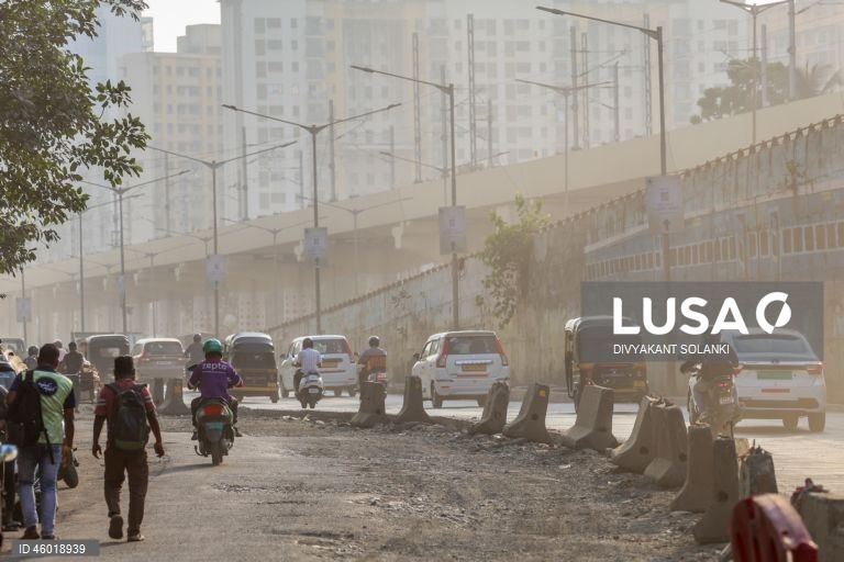 India: Poluição atmosférica em Mumbai