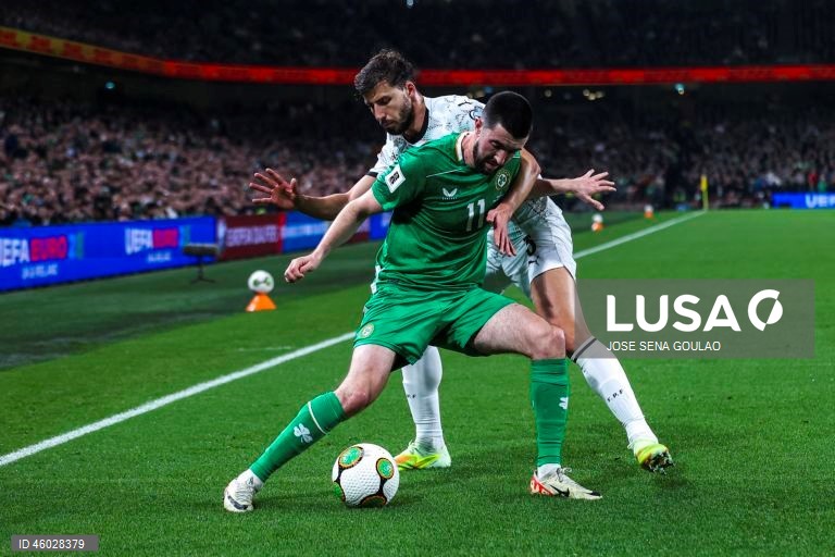 Futebol: Jogo de qualificação para o Mundial 2026 - República da Irlanda vs Portugal