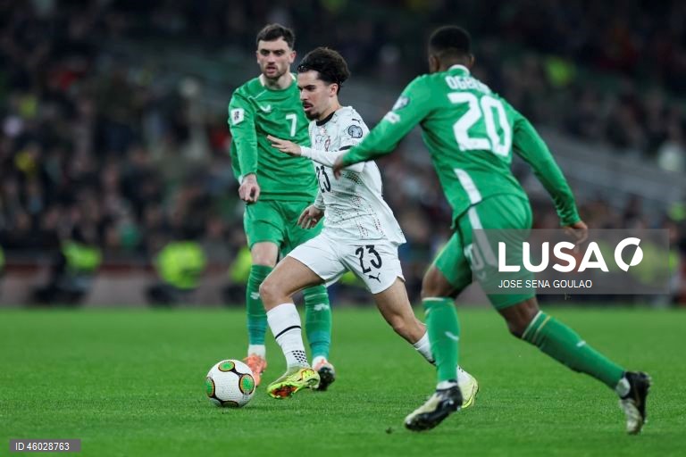 Futebol: Jogo de qualificação para o Mundial 2026 - República da Irlanda vs Portugal