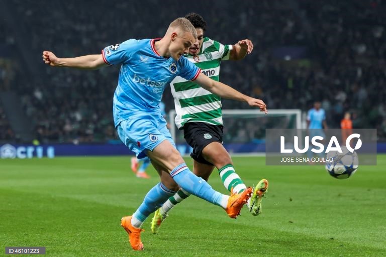 O Sporting venceu hoje os belgas do Club Brugge por 3-0, na quinta jornada da fase de liga da Liga dos Campeões de futebol, mantendo o pleno de vitórias em casa na presente edição da prova.