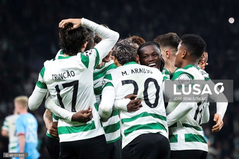 O Sporting venceu hoje os belgas do Club Brugge por 3-0, na quinta jornada da fase de liga da Liga dos Campeões de futebol, mantendo o pleno de vitórias em casa na presente edição da prova.