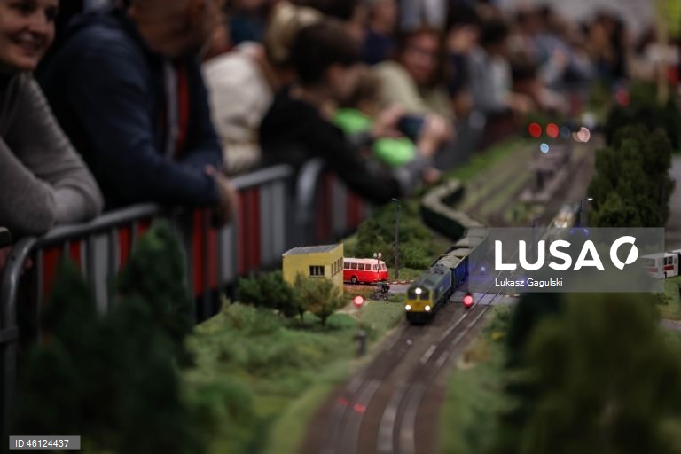 Exposição de miniaturas de comboios em Cracóvia, Polónia