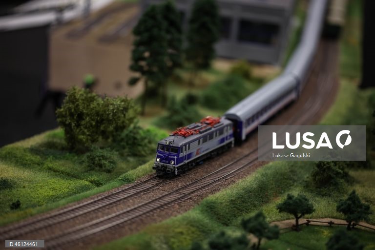 Exposição de miniaturas de comboios em Cracóvia, Polónia