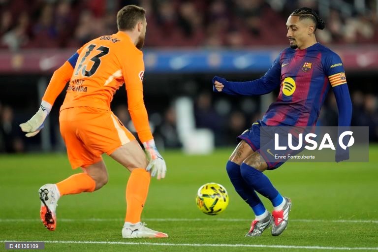 Futebol: Liga espanhola: FC Barcelona - Atlético de Madrid