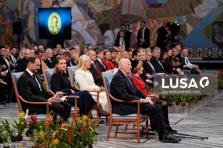 Noruega: Cerimónia de entrega do Prémio Nobel da Paz 2025