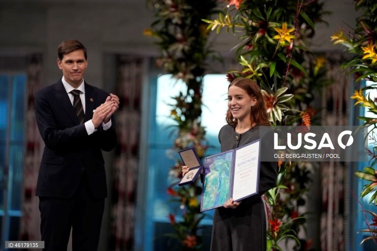 Noruega: Cerimónia de entrega do Prémio Nobel da Paz 2025
