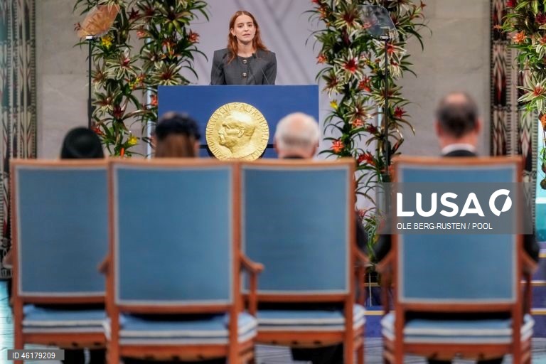 Noruega: Cerimónia de entrega do Prémio Nobel da Paz 2025