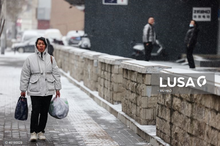 China: Neve em Pequim