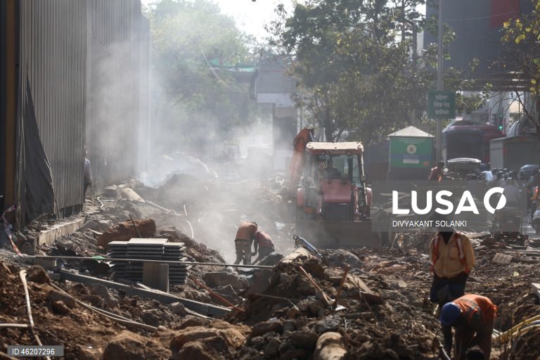 Índia: Poluição atmosférica em Mumbai