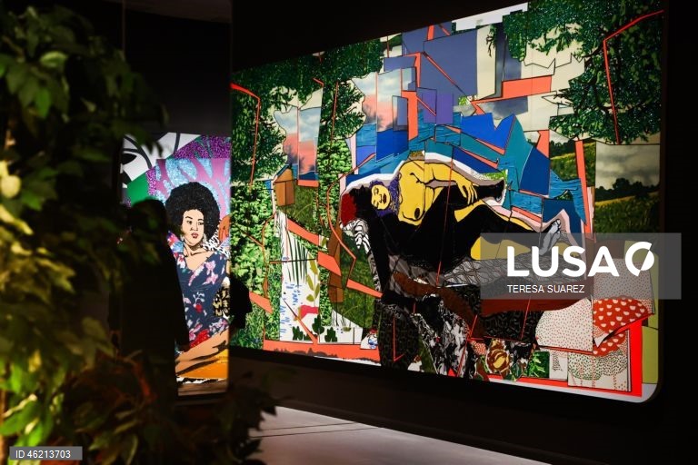França: Exposição do artista americano Mickalene Thomas no Grand Palais em Paris