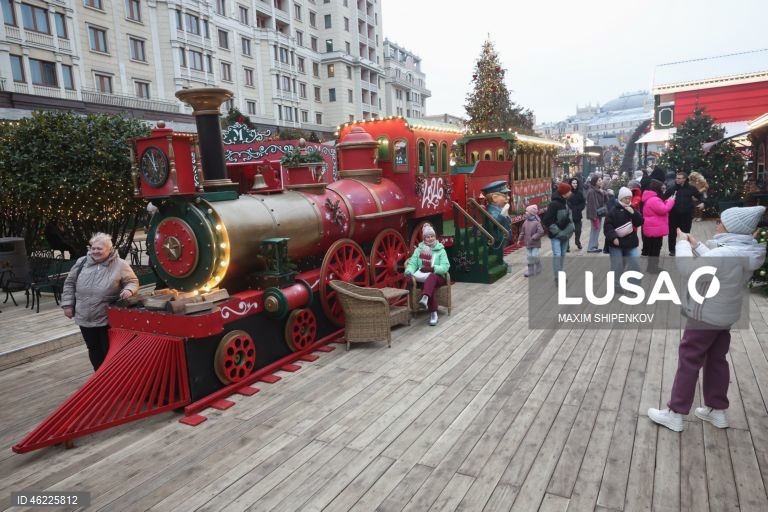 Rússia: Decorações de Natal em Moscovo