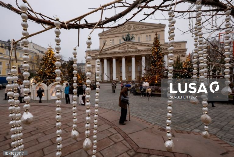 Rússia: Decorações de Natal em Moscovo