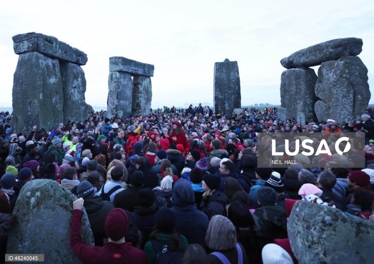 Solstício de inverno em Stonehenge