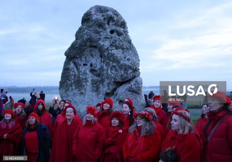 Solstício de inverno em Stonehenge